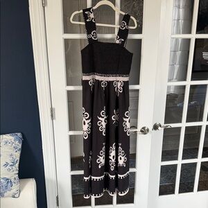 SHEIN Black and White Patterned Dress